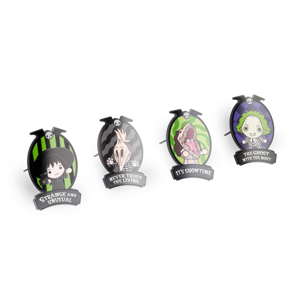 Grupo Erik Beetlejuice - Set Of 4 Button pin - Mehrfarben